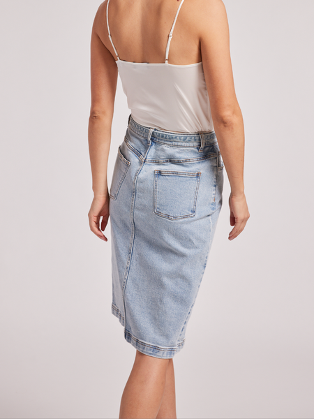 Lillyanne Floral Denim Skirt main image 1