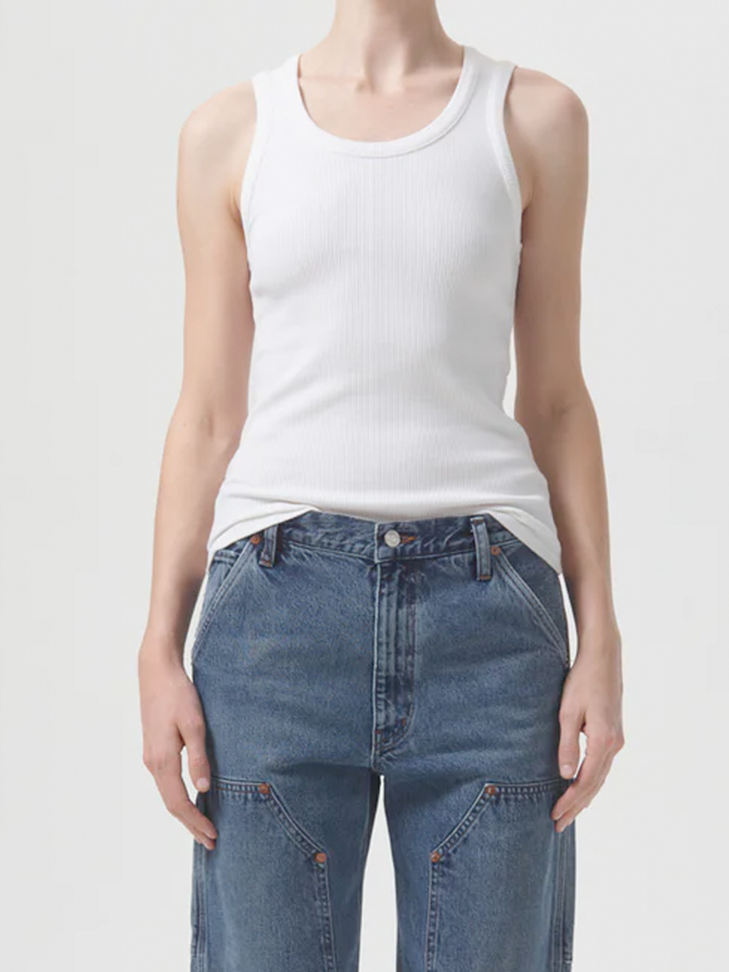 Poppy Tank in White