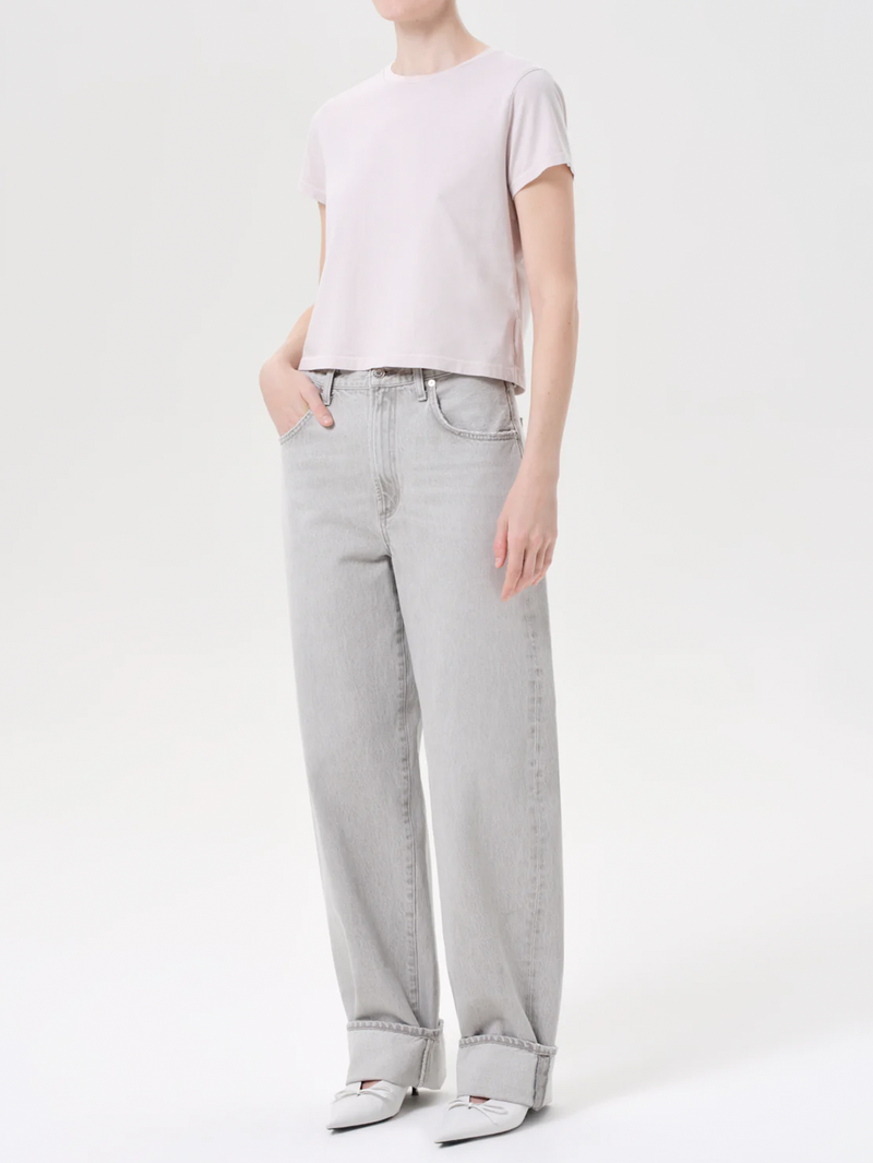 Adine Shrunken Tee in Rosewater