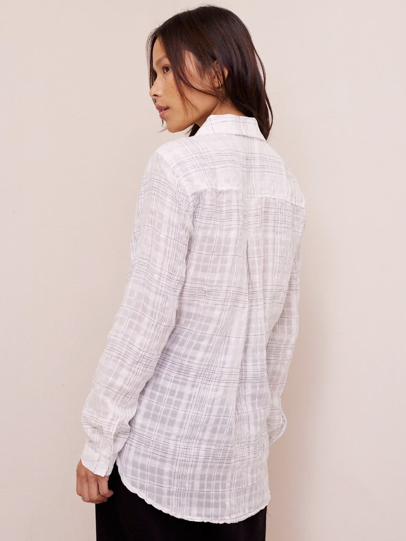 Playa Sirena Plaid Pocket Button Down