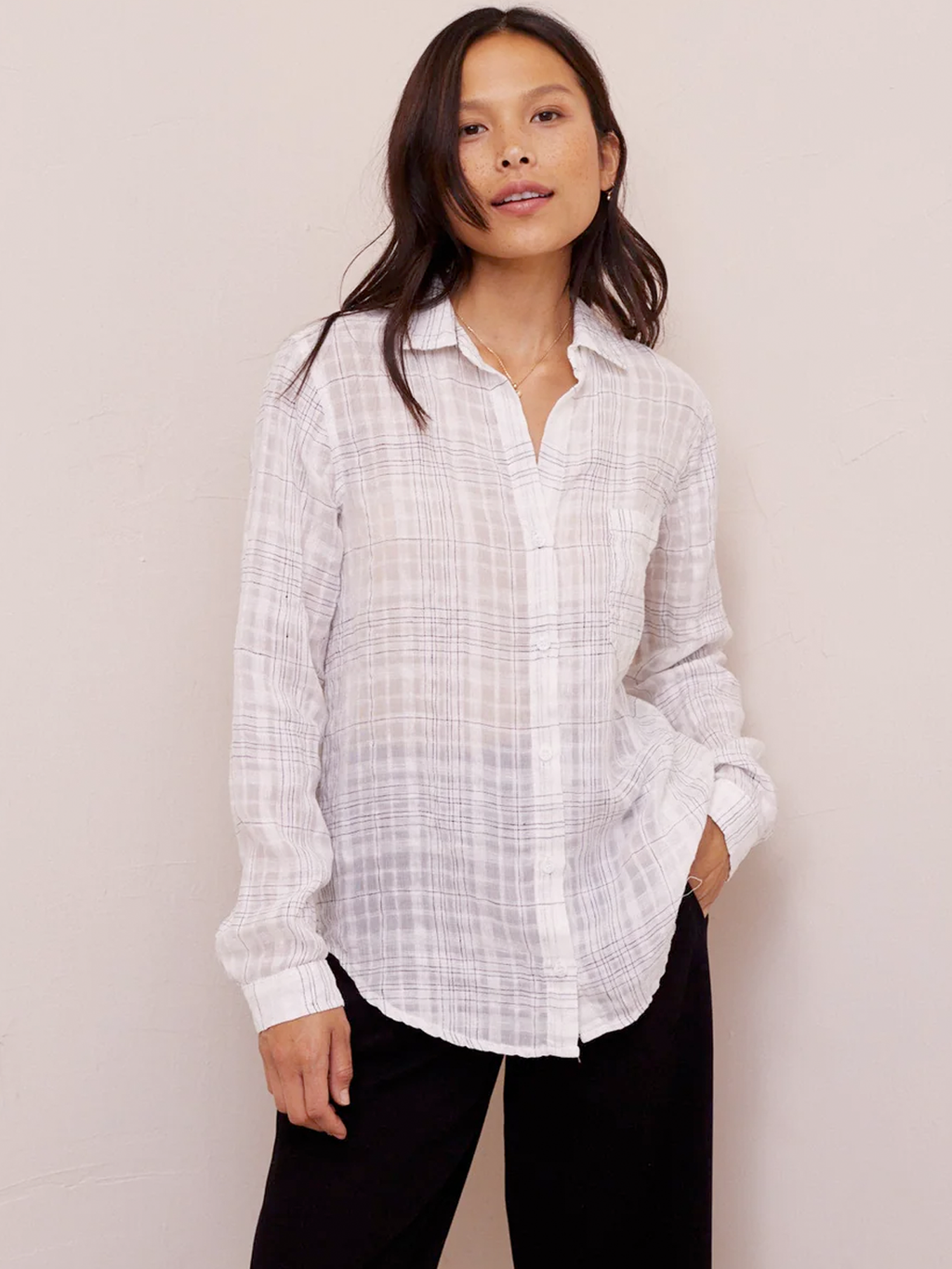 Playa Sirena Plaid Pocket Button Down