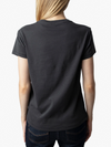 Walk Peace & Love Strass T-shirt