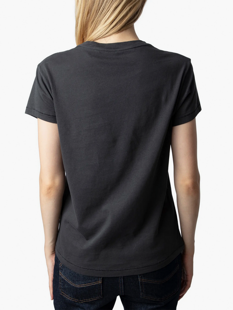 Walk Peace & Love Strass T-shirt