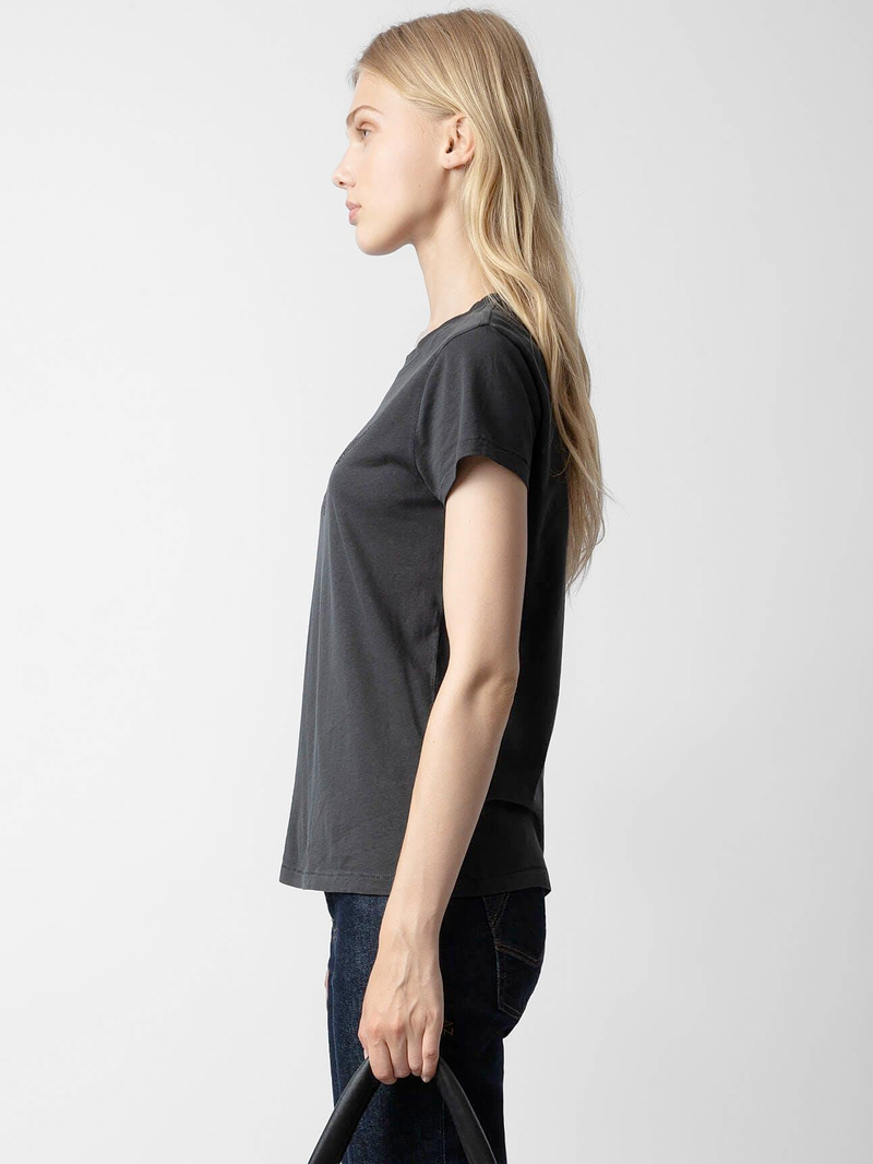 Walk Peace & Love Strass T-shirt