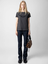 Walk Peace & Love Strass T-shirt