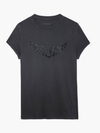 Walk Peace & Love Strass T-shirt