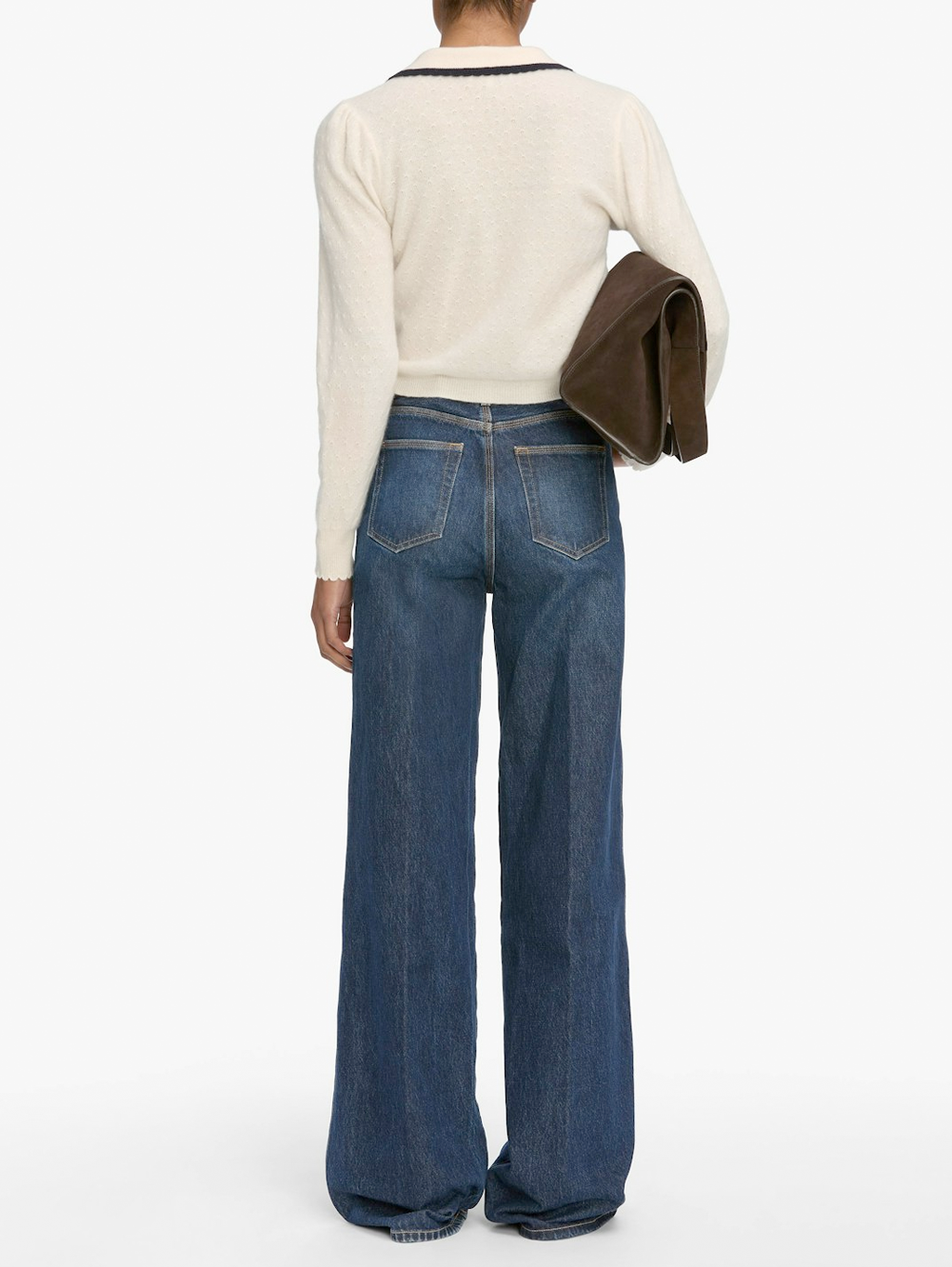 Cashmere Sailor Sweater in Cream Multi