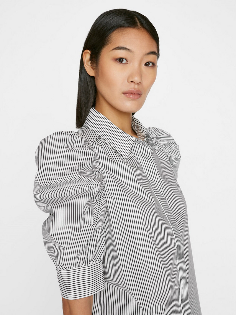 Ruched Puff Sleeve Shirt