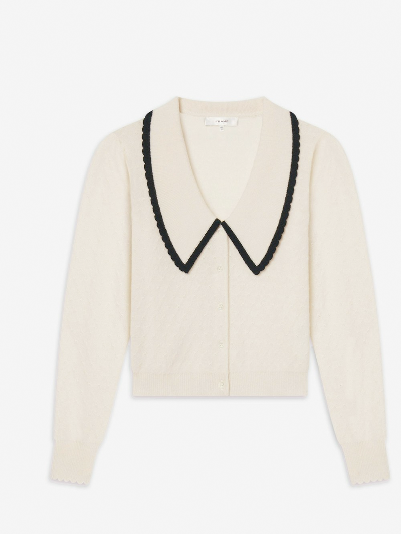Cashmere Sailor Sweater in Cream Multi