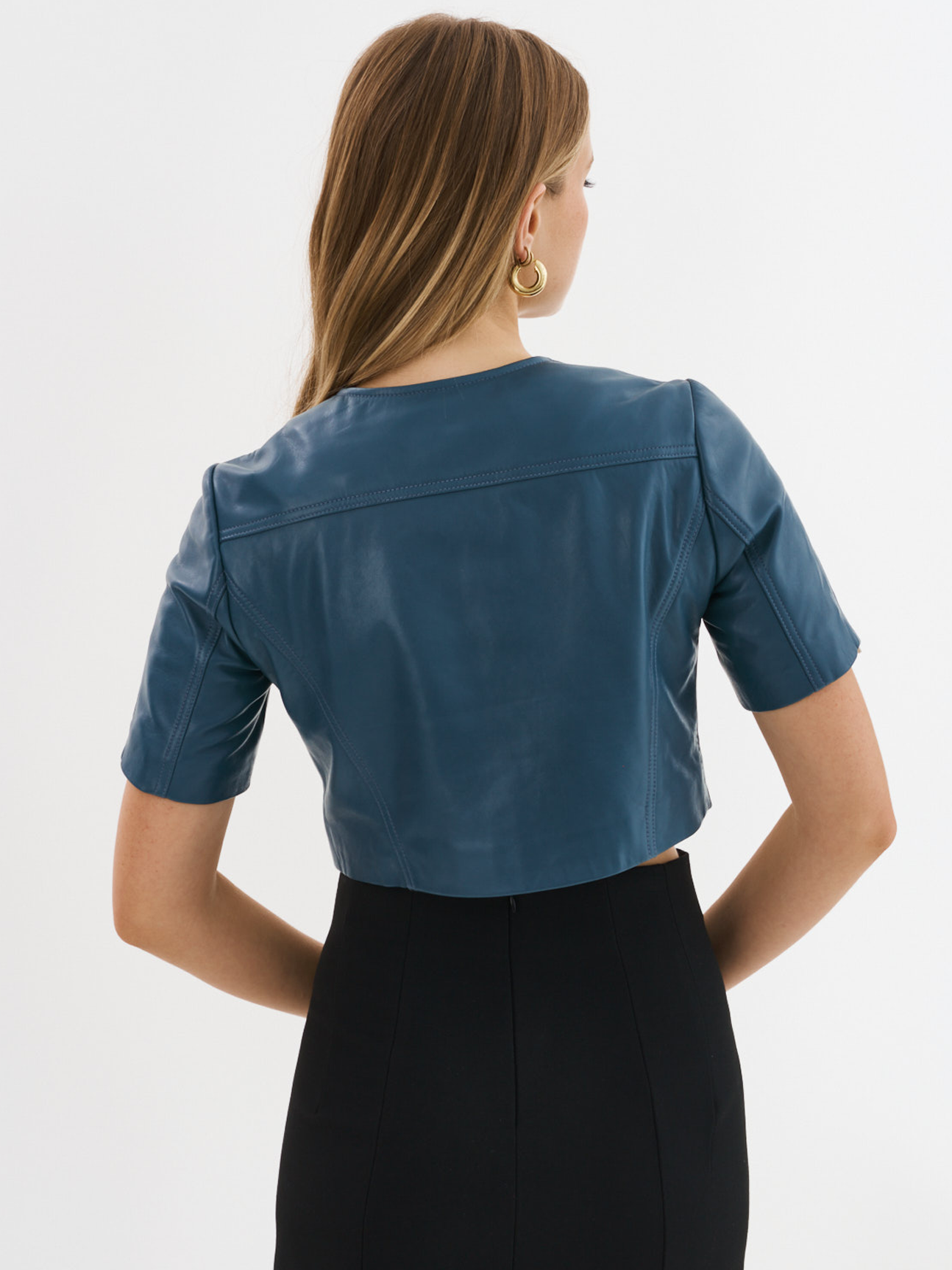 Kirsi Short Sleeve Leather Jacket – M. Sorelle