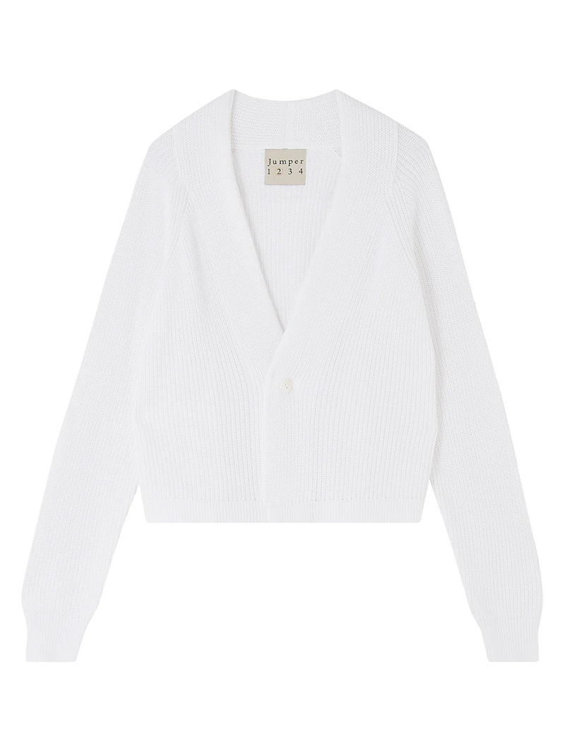 Cotton Rib Cardigan