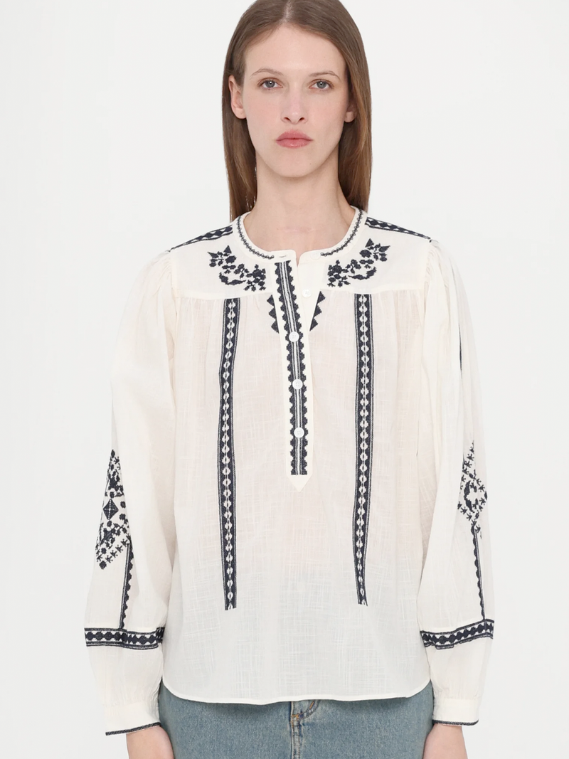 Tigy Oversized Cotton Blouse