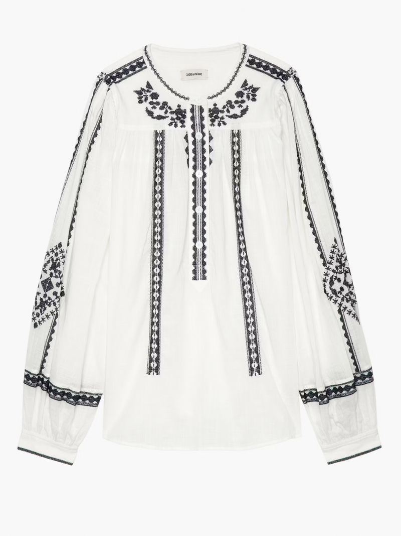 Tigy Oversized Cotton Blouse