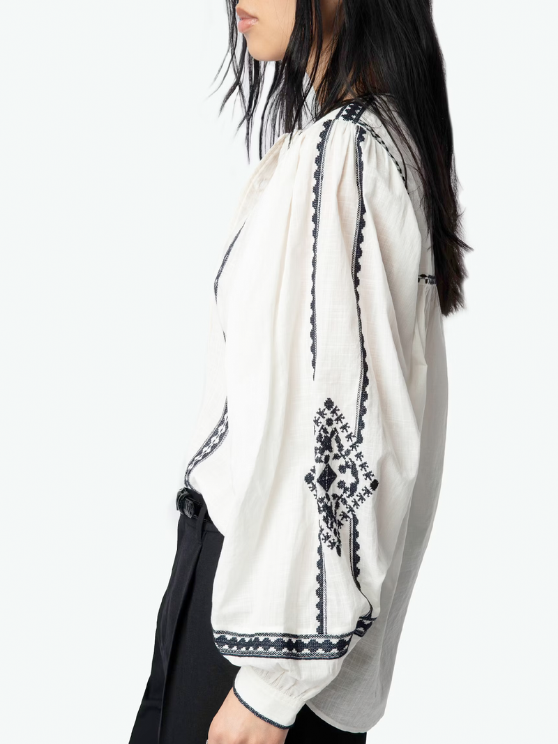 Tigy Oversized Cotton Blouse