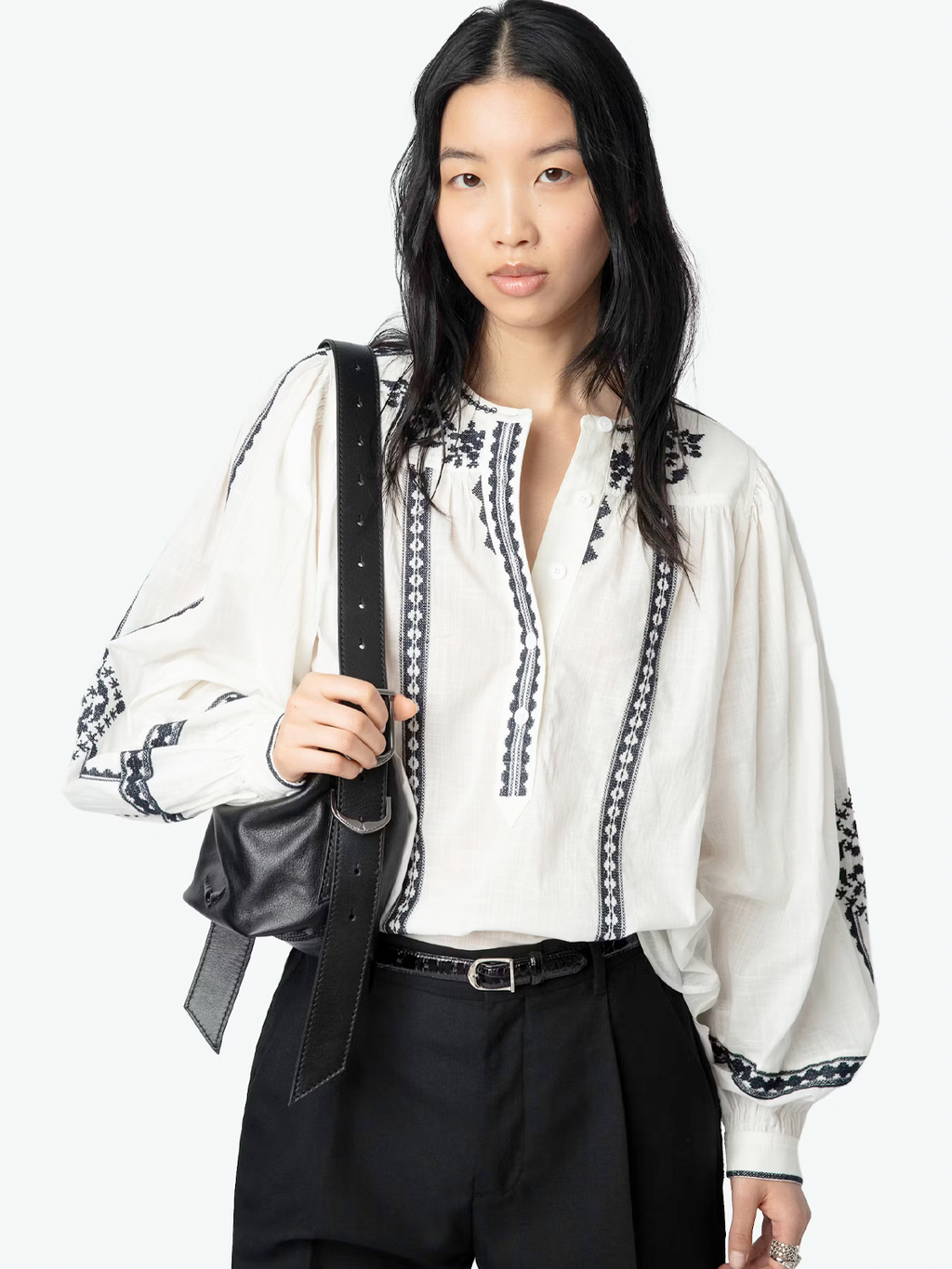 Tigy Oversized Cotton Blouse