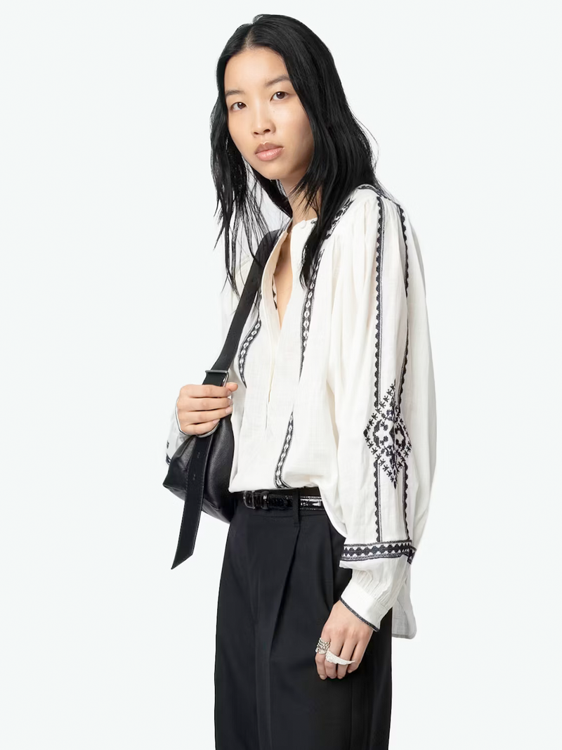 Tigy Oversized Cotton Blouse