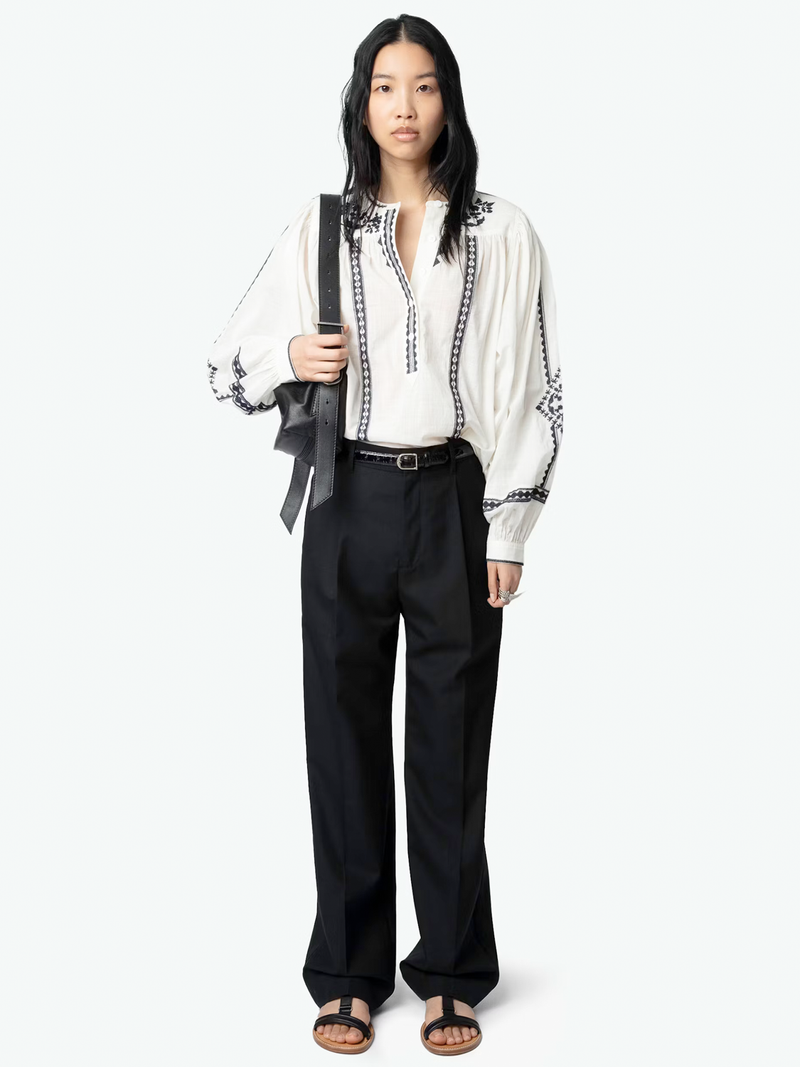 Tigy Oversized Cotton Blouse