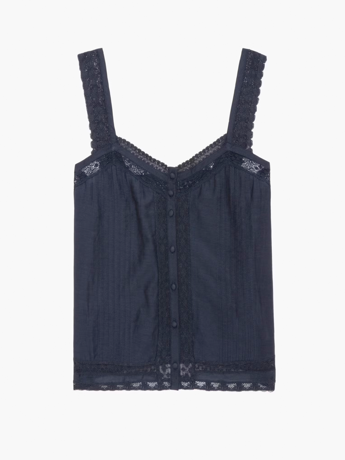 Celite Navy Lace Camisole – M. Sorelle