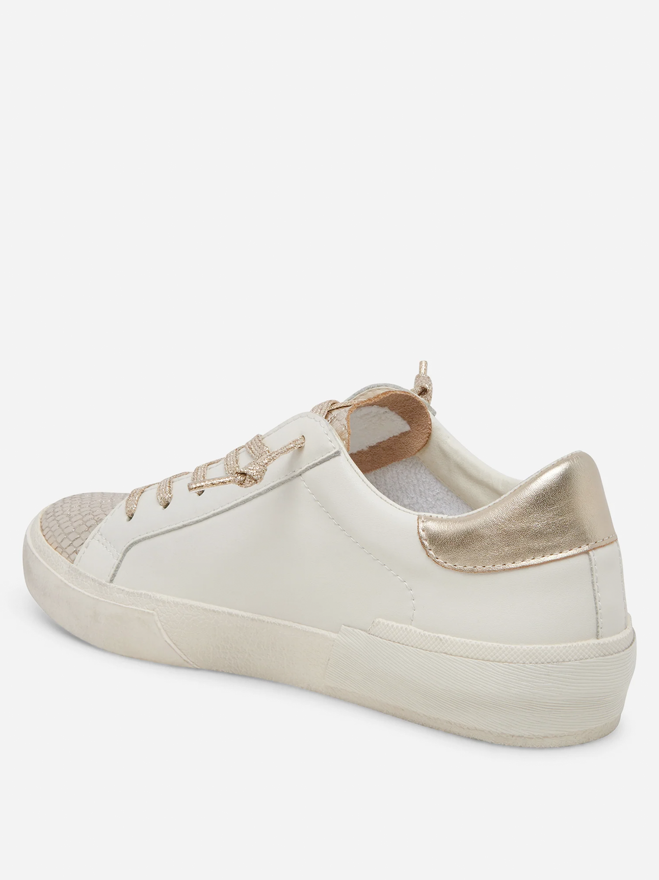 Zina White & Gold Sneakers – M. Sorelle