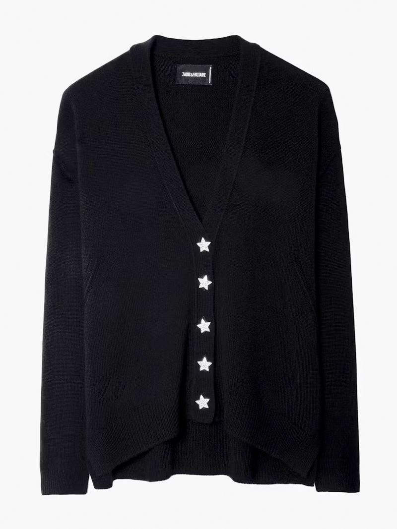 Mirka Jeweled Cashmere Cardigan