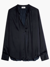 Tink Satin Perm Tunic in Noir