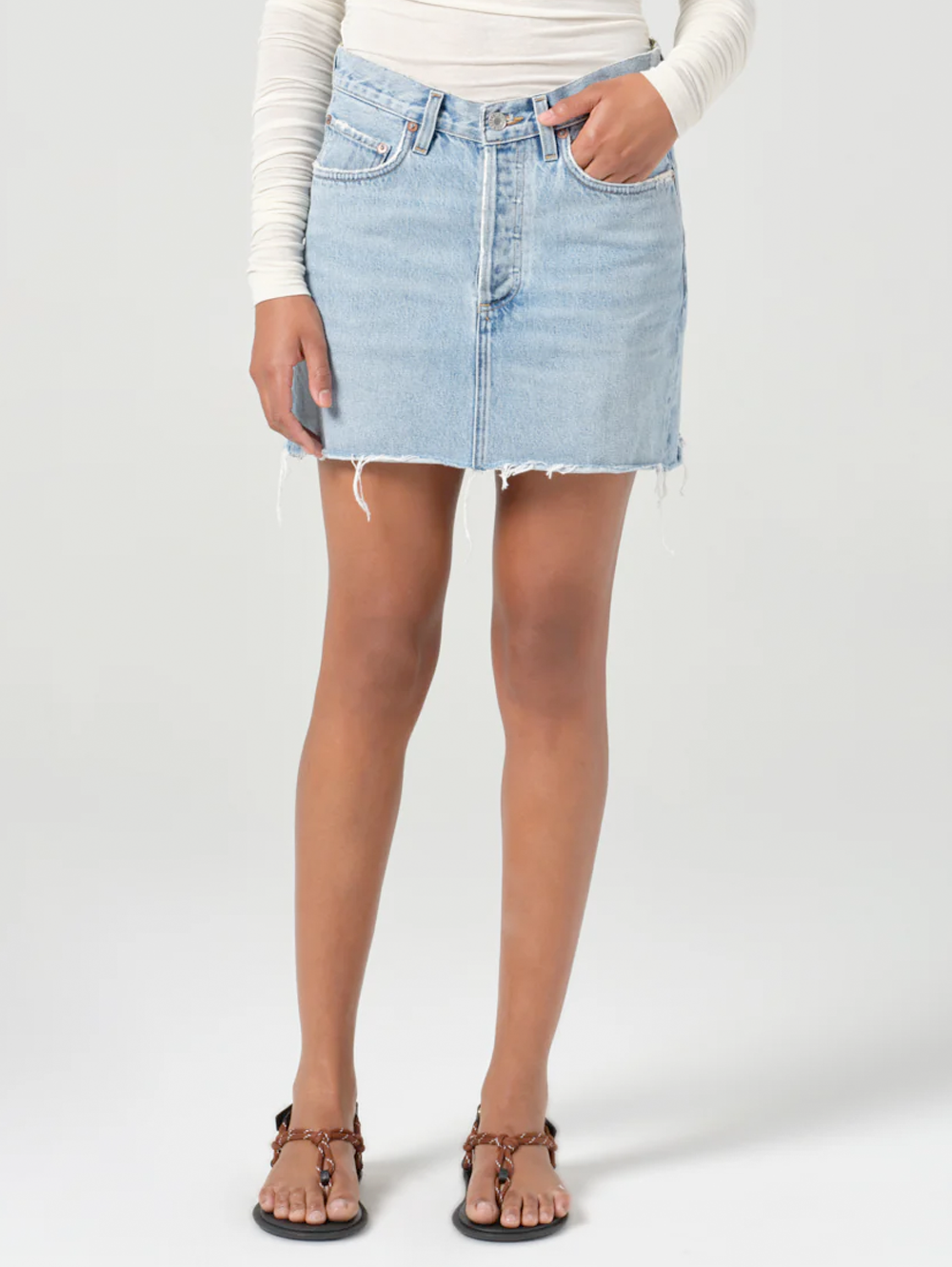 V-Waist Mini Skirt In Force
