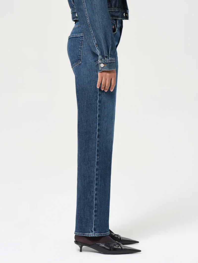 Harper Straight Jean (Stretch) in Echo