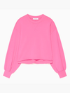 Easy Shirttail Sweatshirt in Flamingo