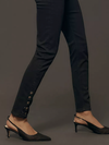 The Snapped Denim Legging in Black