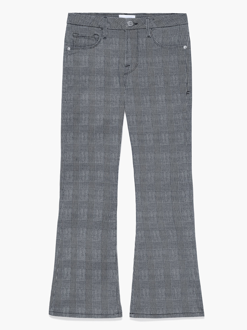 Le Crop Mini Boot Noir Plaid