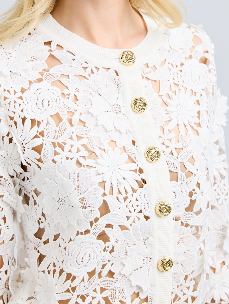 Erin 3D Lace Cardigan