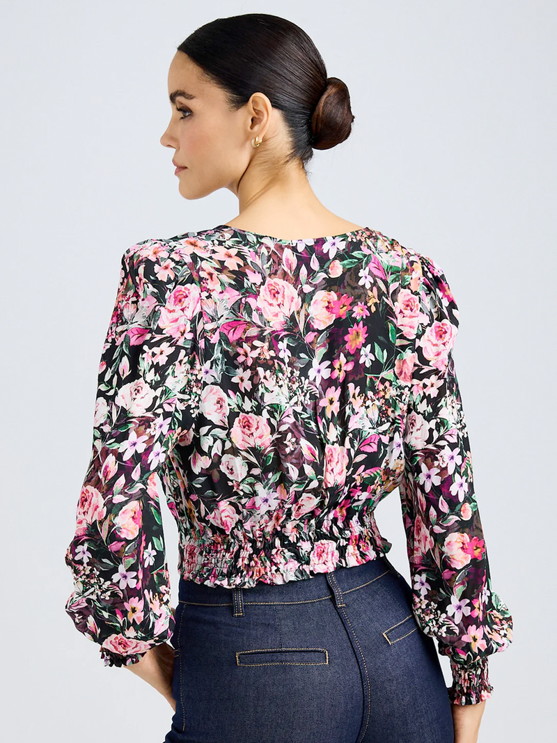 Avanna Floral Wrap Blouse