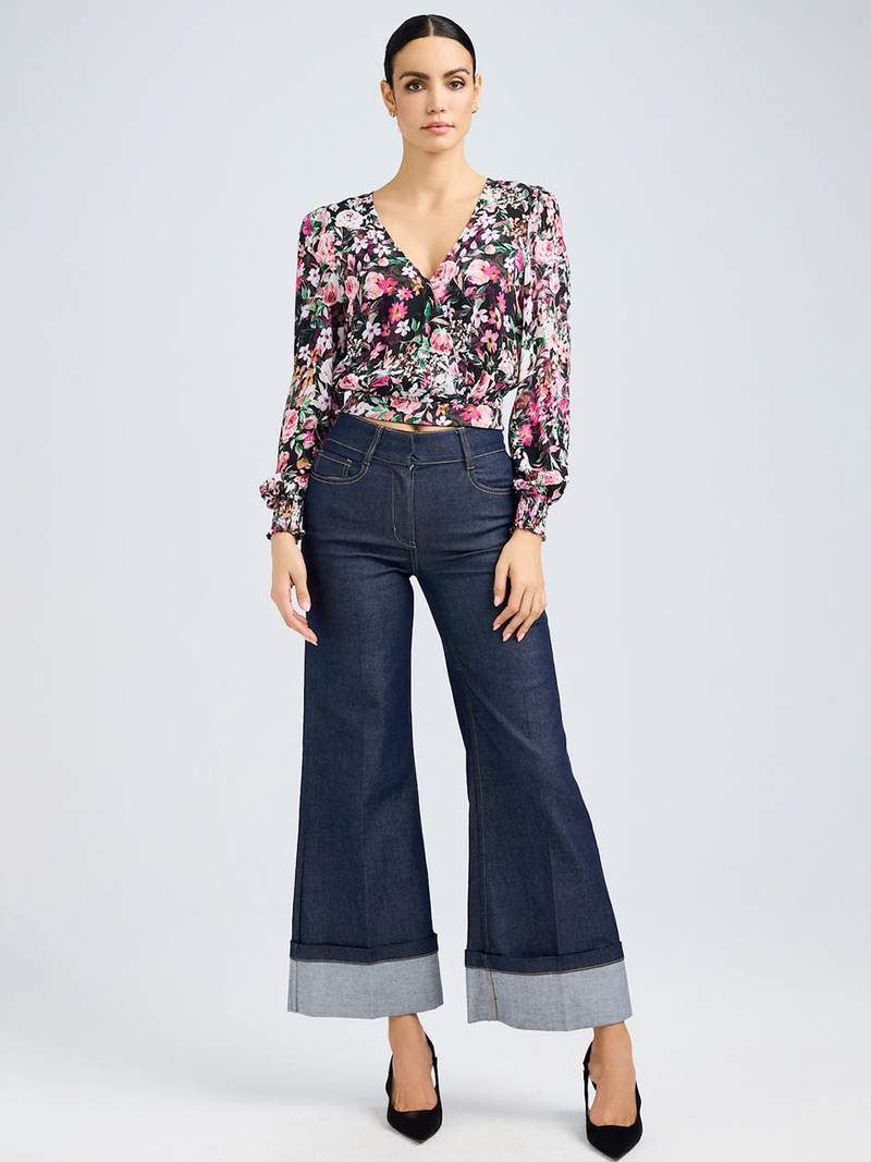 Avanna Floral Wrap Blouse