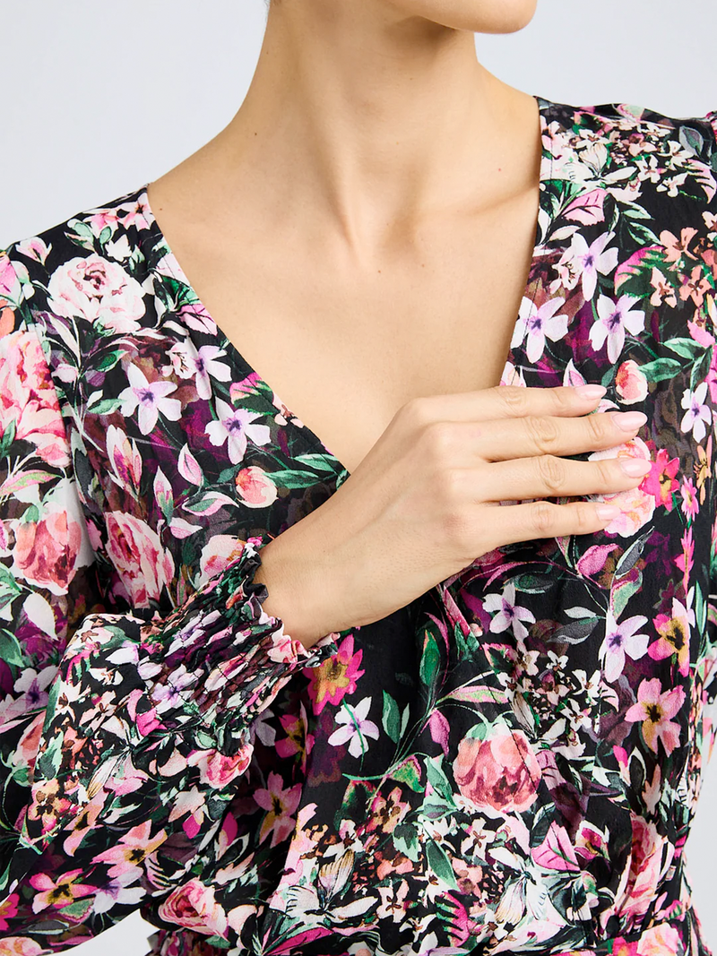 Avanna Floral Wrap Blouse