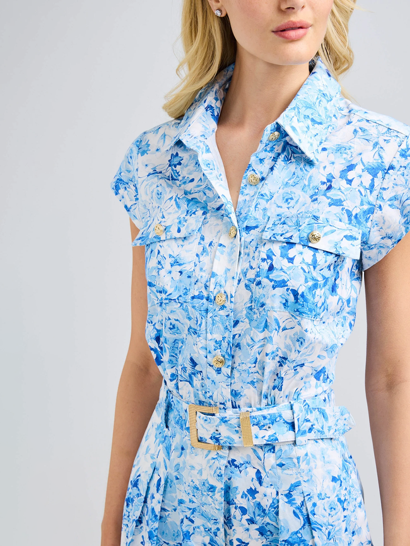 Morgan Floral Poplin Romper