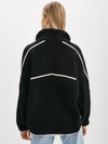 Helsa Black Polar Fleece Pullover