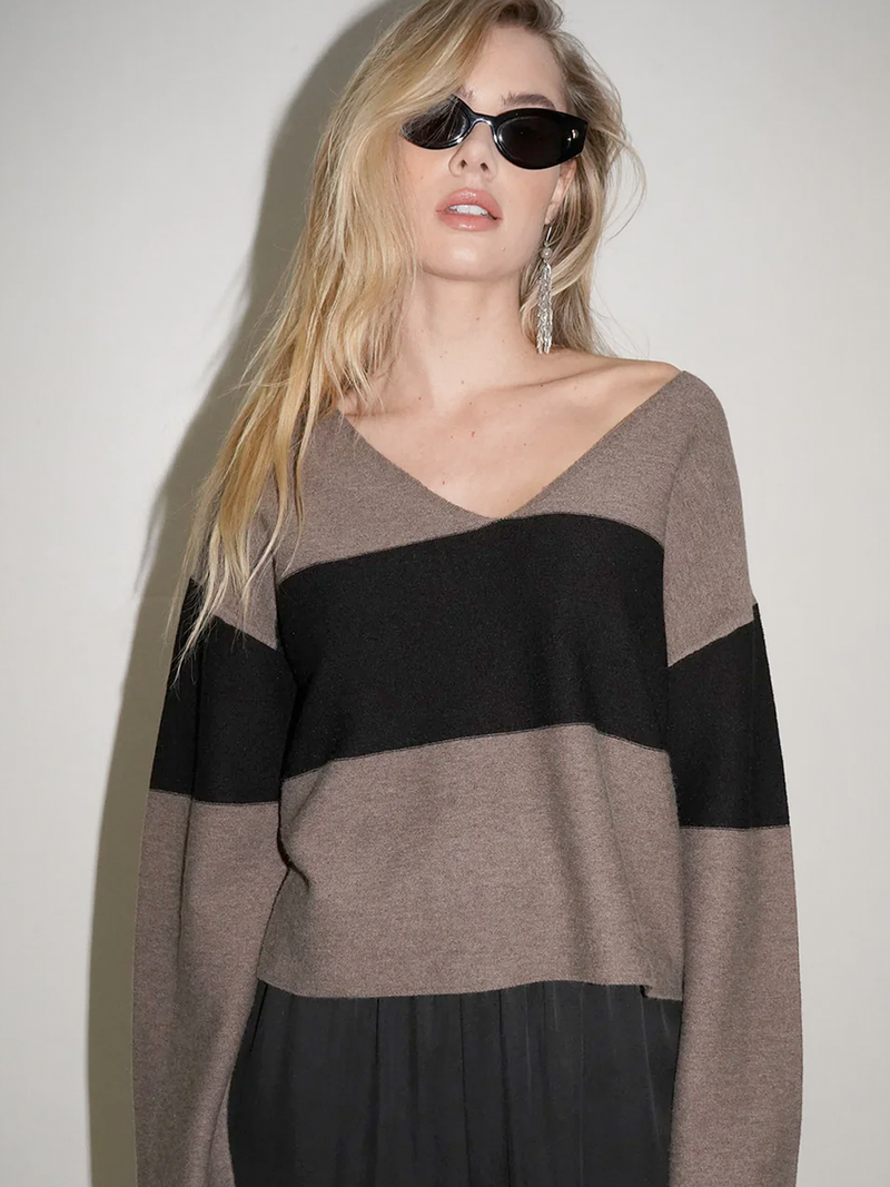Luca Block Stripe Sweater