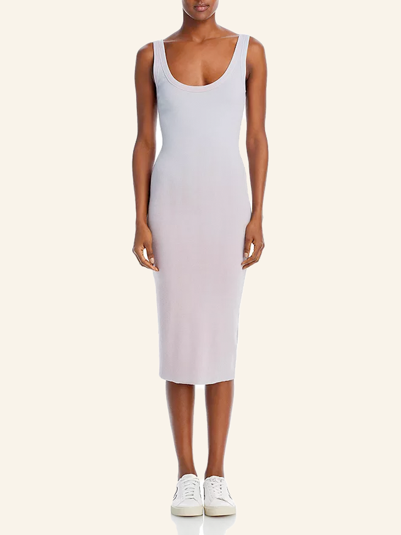 Cotton Citizen Verona Midi Tank Dress Mauve Sky