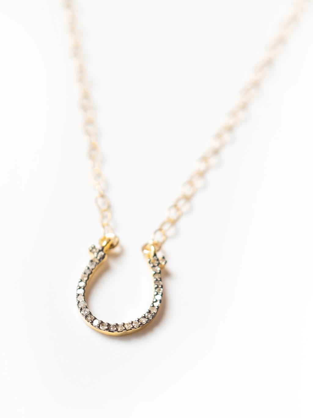 Diamond Horsehoe Necklace