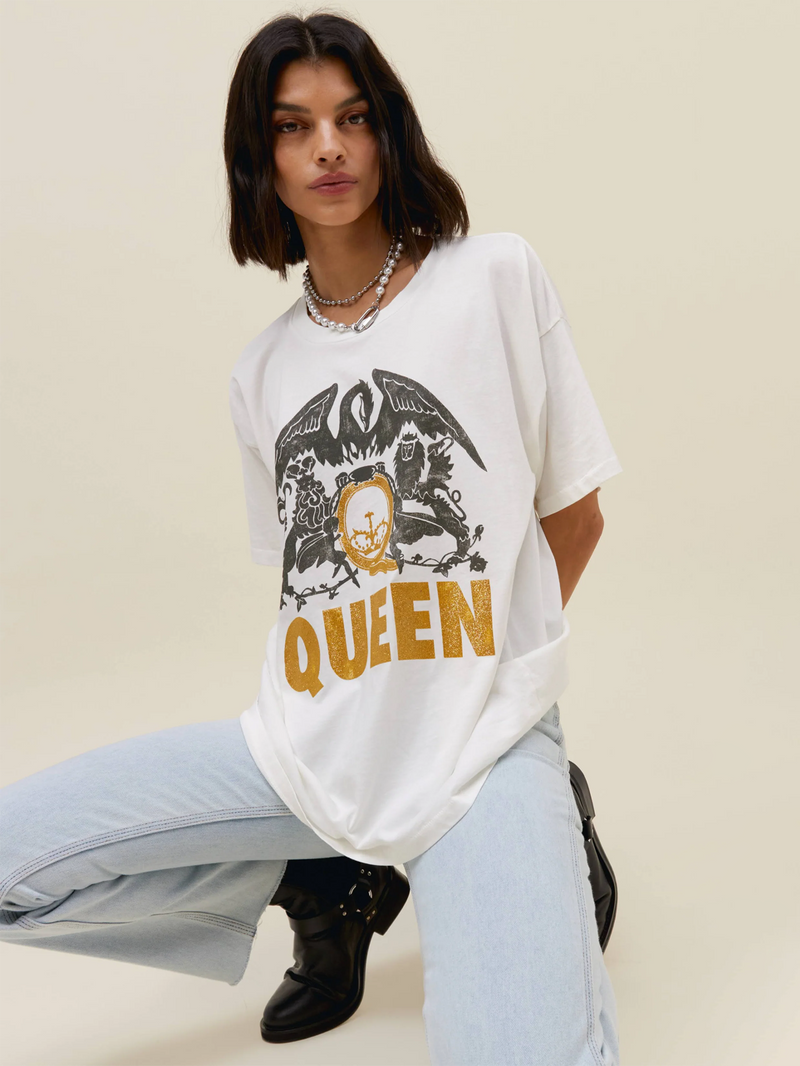 Queen Glitter Crest Merch Tee