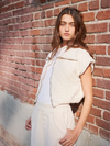 Quilted Cropped Zip Vest