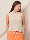Mesh Tank Sweater in Taupe