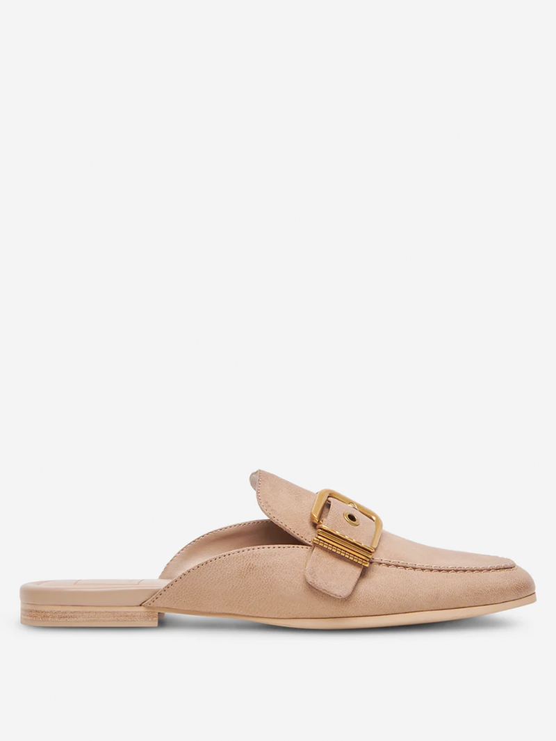 Santel Taupe Leather Flats