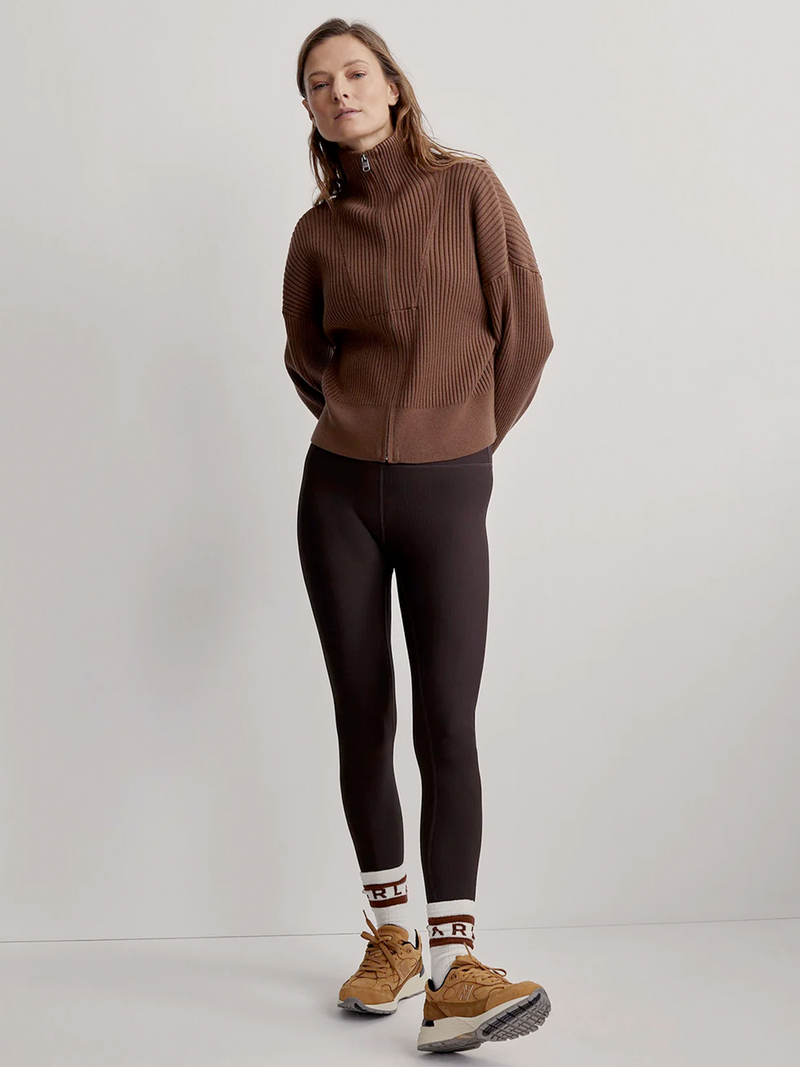 Carmen Zip-Through Rib Knit