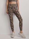 Let's Go Running Legging Sand Speckle Leopard