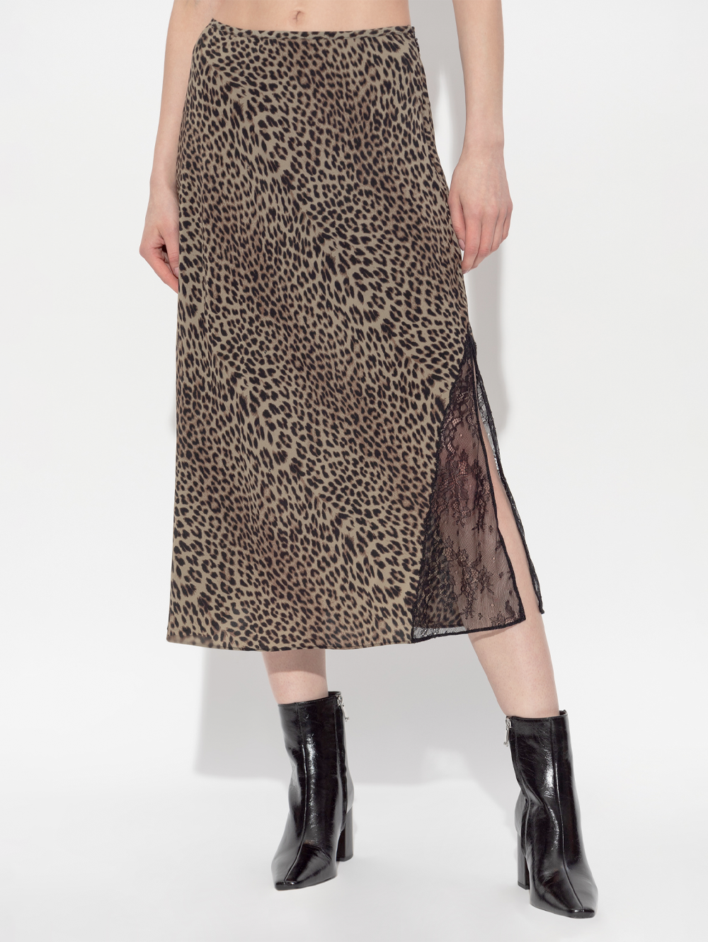 Jayla Leopard Midi Skirt