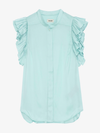 Tiza Celadon Satin Blouse