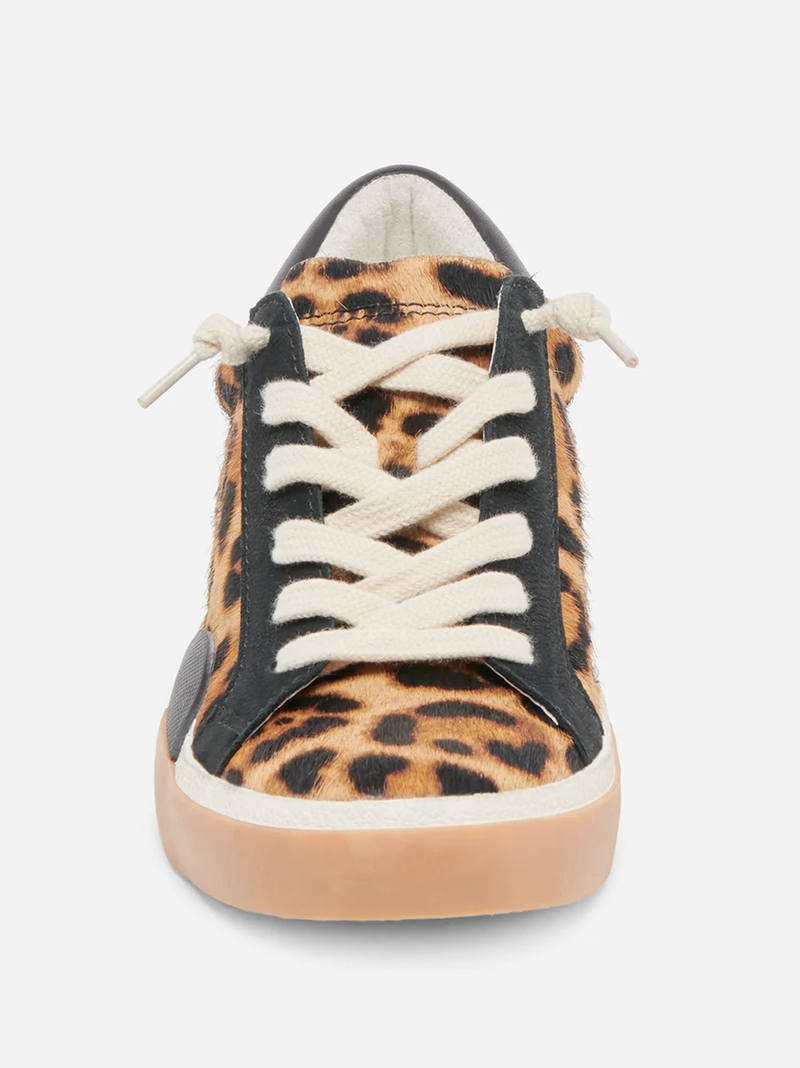 Zina Leopard Calf Hair Sneakers