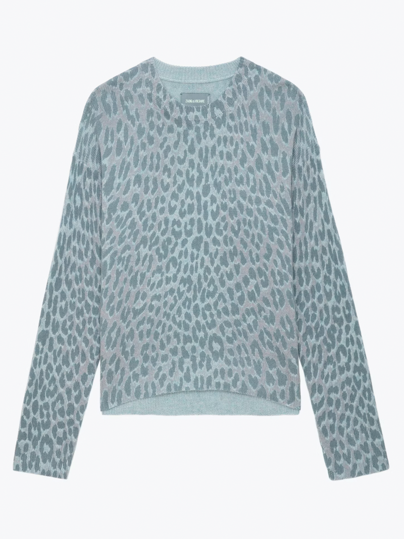 Markus Leopard Cashmere Sweater