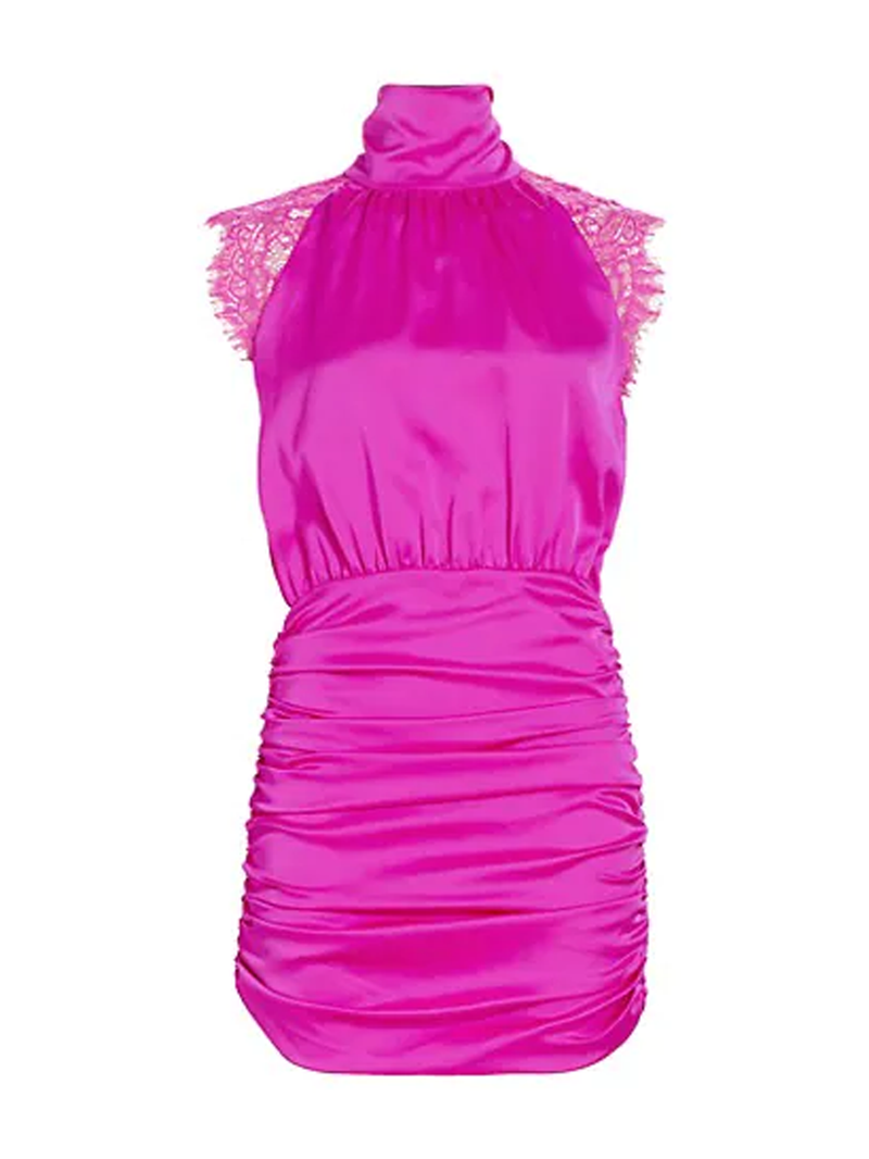 Becca Hot Pink Lace Dress